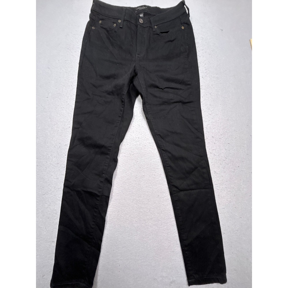 Banana Republic Curvy Skinny Cotton Blend Black Size 28/6 Womens